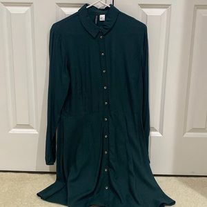 H&am button down dress